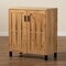 Baxton Studio Excel Modern and Contemporary Oak Brown Finished Wood 2-Door Storage Cabinet 189-11995-ZORO - alternate 6